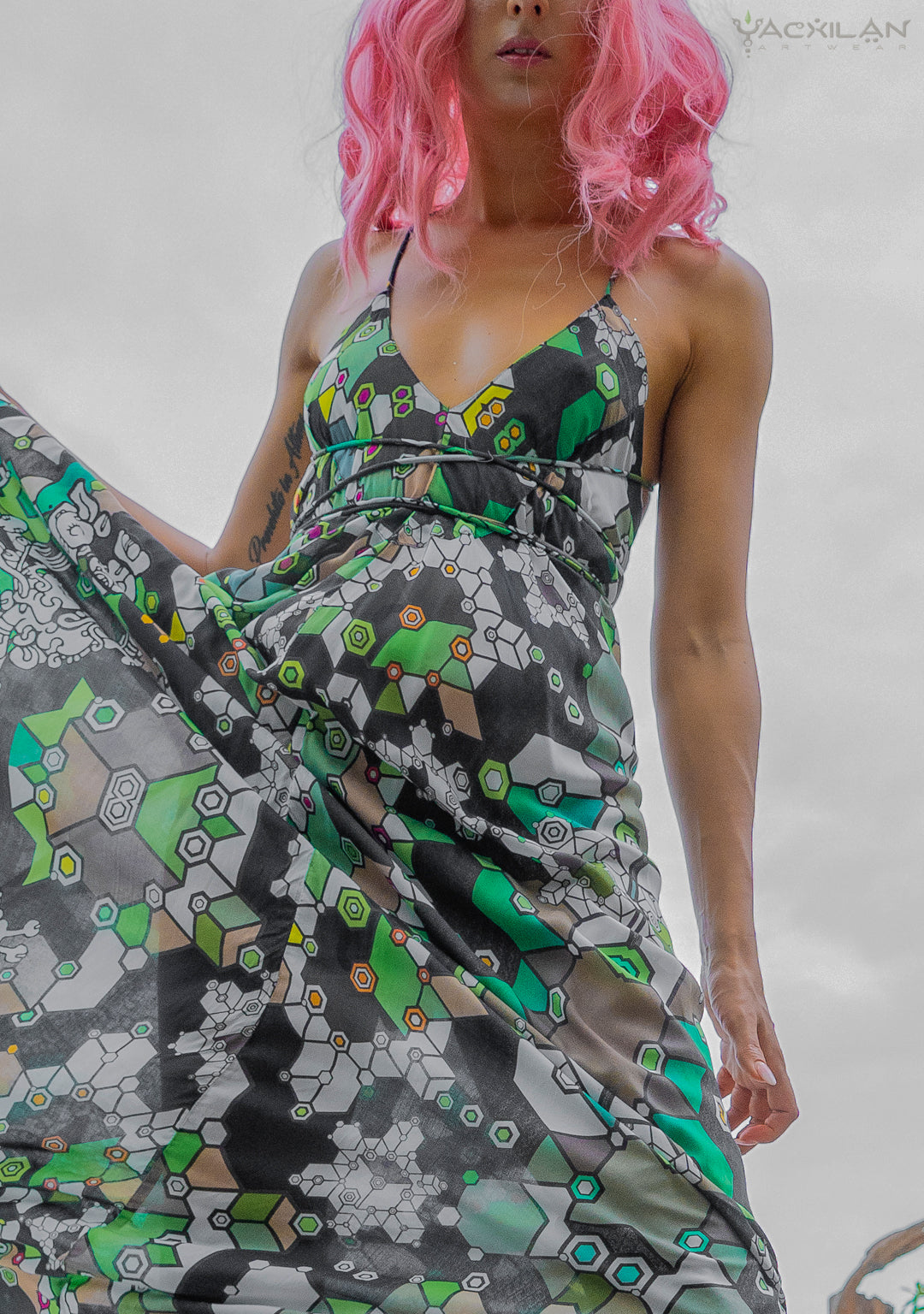 Triangle Long Dress / Bamboo - SHAMANKA